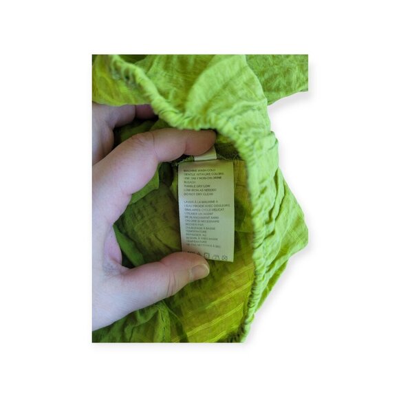 Free People Alicia Top in Lace Fern Green balloon sleeve boho hippie EUC size M - Picture 11 of 12